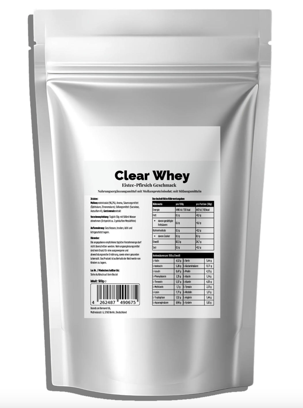 Clear Whey Protein Eistee Pfirsich - 500g