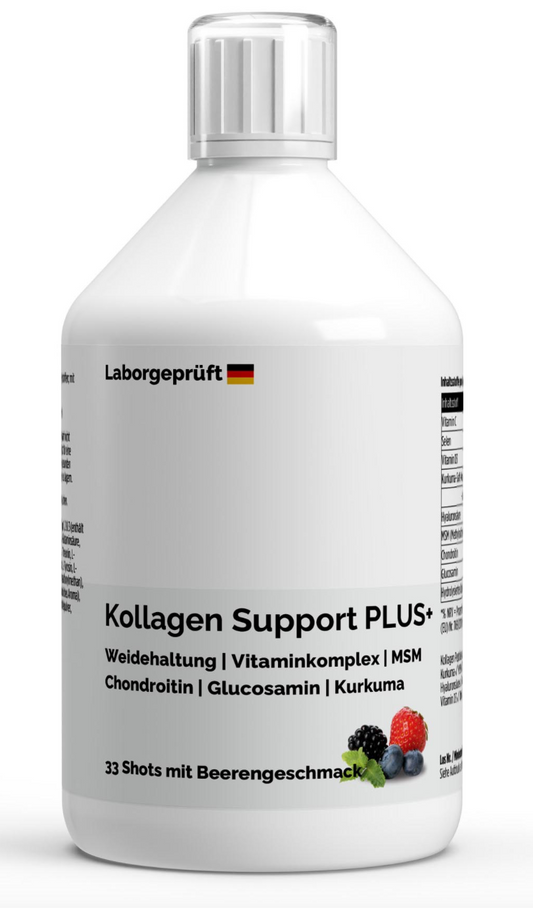 Kollagen Support PLUS+ Shots (1500 DA) - Wild Berry - 500ml