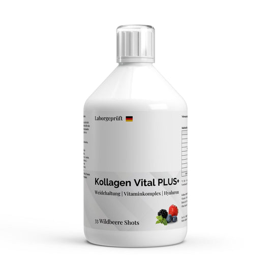 Kollagen Vital PLUS+ Shots 8+%== DA) - Wild Berry - 500ml
